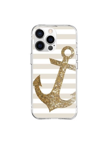 Cover iPhone 15 Pro Max Ancora Marina Oro - Monica Martinez