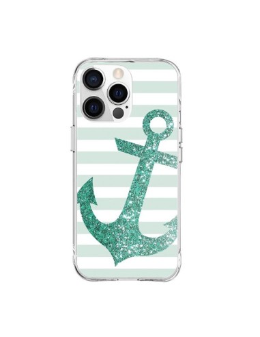 Cover iPhone 15 Pro Max Ancora Marina Verde - Monica Martinez