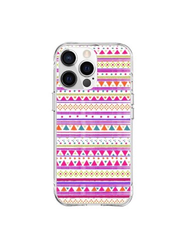 iPhone 15 Pro Max Case Bandana Pink Aztec - Monica Martinez