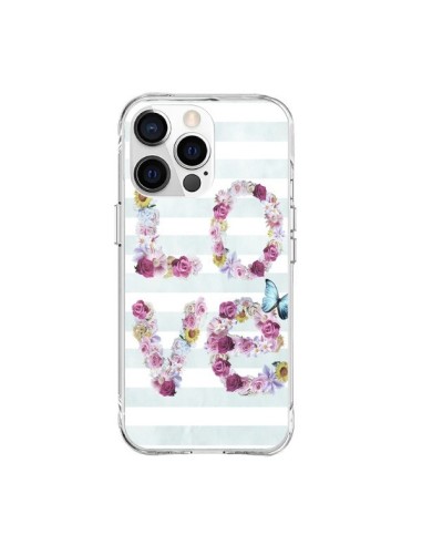 iPhone 15 Pro Max Case Love Flowerss Flowers - Monica Martinez