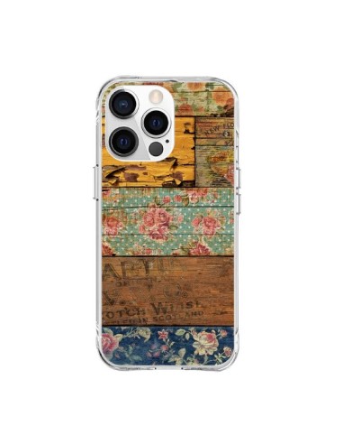 iPhone 15 Pro Max Case Barocco Style Wood - Maximilian San