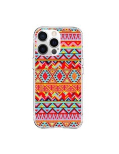 Cover iPhone 15 Pro Max India Style Pattern Legno Azteco...