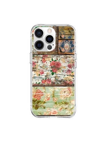 iPhone 15 Pro Max Case Lady Rococo Wood Flowers - Maximilian San
