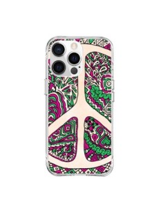 Coque iPhone 15 Pro Max Peace and Love Azteque Vainilla -...
