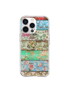 iPhone 15 Pro Max Case Rococo Style Wood Flowers -...