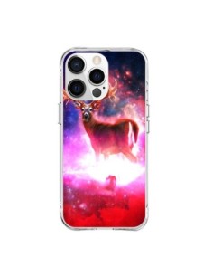 Coque iPhone 15 Pro Max Cosmic Deer Cerf Galaxy -...