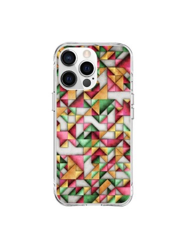 Coque iPhone 15 Pro Max Azteque Triangle Geometric World - Maximilian San