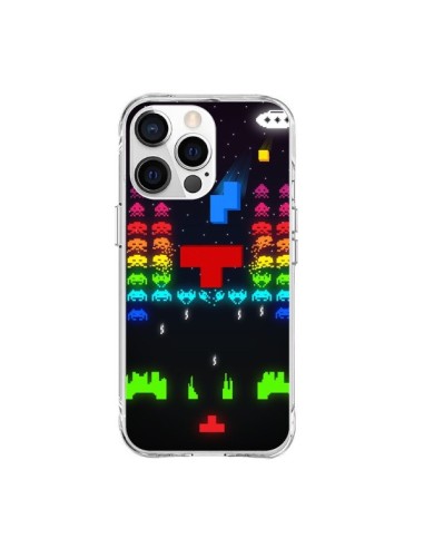 Coque iPhone 15 Pro Max Invatris Space Invaders Tetris Jeu - Maximilian San