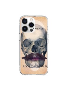 Coque iPhone 15 Pro Max Rock Skull Tête de Mort -...