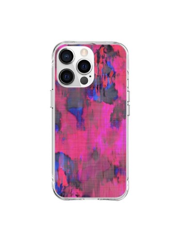 Coque iPhone 15 Pro Max Fleurs Rose Lysergic Pink - Maximilian San