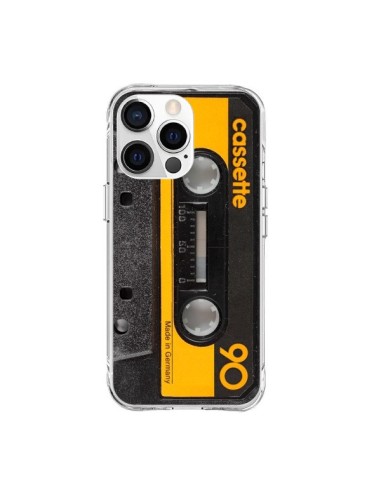 Cover iPhone 15 Pro Max Giallo Cassette K7 - Maximilian San