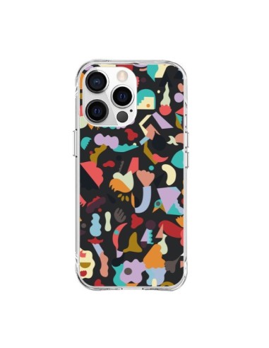 Coque iPhone 15 Pro Max Dreamy Animal Shapes Black - Ninola Design