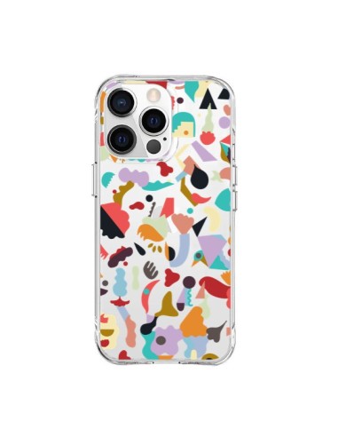 Coque iPhone 15 Pro Max Dreamy Animal Shapes White - Ninola Design
