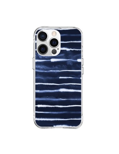 Coque iPhone 15 Pro Max Electric Lines Navy - Ninola Design