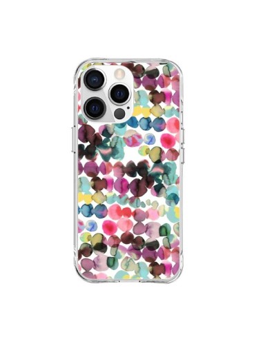 Coque iPhone 15 Pro Max Gradient Tropical Color Lines - Ninola Design