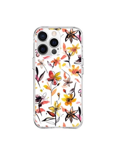 iPhone 15 Pro Max Case Ink Bleeding Dots Pink - Ninola Design