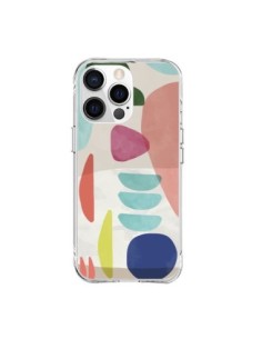 Cover iPhone 15 Pro Max Moody Geometry Multi Bianco -...