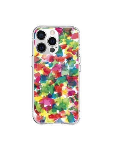 Cover iPhone 15 Pro Max Speckled Watercolor Blu - Ninola Design