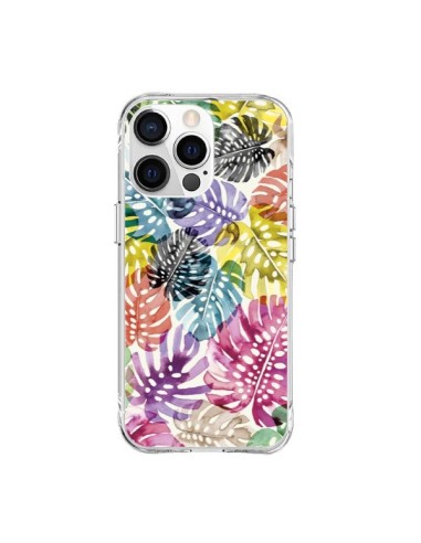 Coque iPhone 15 Pro Max Tigers and Leopards Yellow - Ninola Design