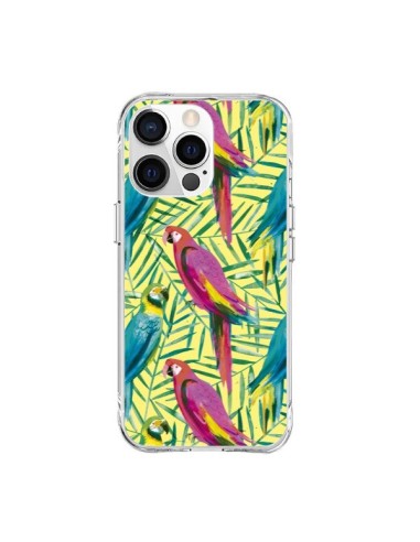 Coque iPhone 15 Pro Max Tropical Monstera Leaves Multicolored - Ninola Design