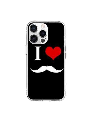 Coque iPhone 15 Pro Max I Love Moustache - Nico