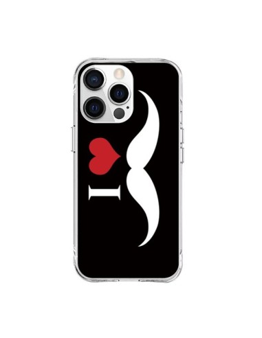Coque iPhone 15 Pro Max I Love Moustache - Nico