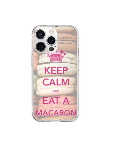 Coque iPhone 15 Pro Max Keep Calm and Eat A Macaron - Nico