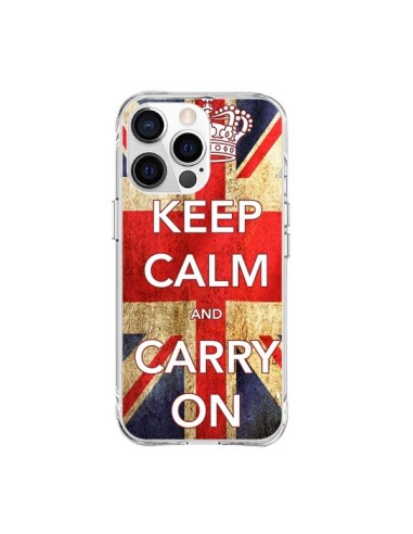 Coque iPhone 15 Pro Max Keep Calm and Carry On - Nico