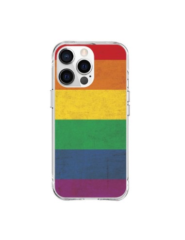Coque iPhone 15 Pro Max Drapeau Arc En Ciel Gay - Nico
