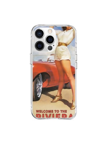Coque iPhone 15 Pro Max Welcome to the Riviera Vintage Pin Up - Nico