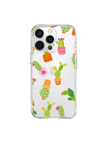 Cover iPhone 15 Pro Max Cactus Colorati Trasparente - Nico