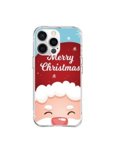 Cover iPhone 15 Pro Max Cappello di Babbo Natale Merry...