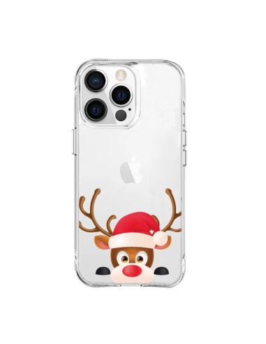 iPhone 15 Pro Max Case Reindeer Christmas Clear - Nico
