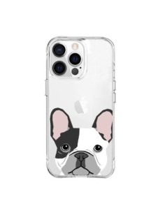 Cover iPhone 15 Pro Max Bulldog Francese Cane Trasparente...