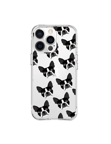 iPhone 15 Pro Max Case Dog Boston Terrier Clear - Pet Friendly