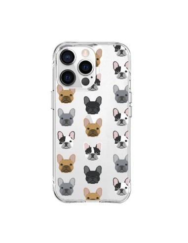 Coque iPhone 15 Pro Max Chiens Bulldog Français Transparente - Pet Friendly
