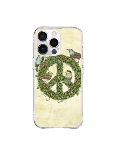 Coque iPhone 15 Pro Max Peace And Love Nature Oiseaux - Rachel Caldwell