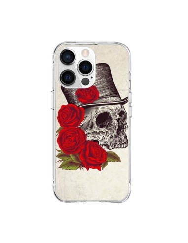 Coque iPhone 15 Pro Max Gentleman Crane Tête de Mort - Rachel Caldwell