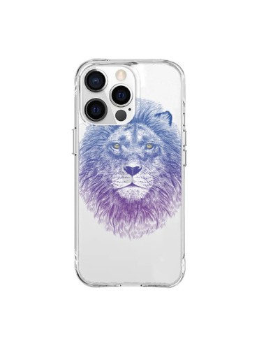 Cover iPhone 15 Pro Max Leone Animale Trasparente - Rachel Caldwell