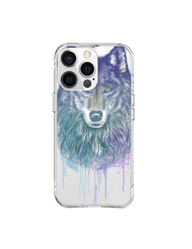 Cover iPhone 15 Pro Max Lupo Animale Trasparente - Rachel Caldwell