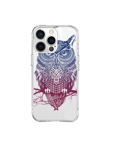 Coque iPhone 15 Pro Max Hibou Chouette Owl Transparente - Rachel Caldwell