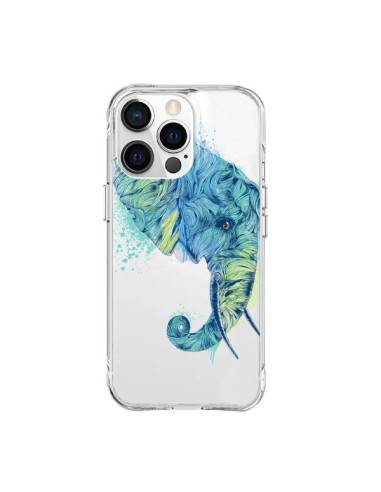 Coque iPhone 15 Pro Max Elephant Elefant Transparente - Rachel Caldwell