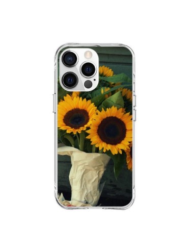 Coque iPhone 15 Pro Max Tournesol Bouquet Fleur - R Delean