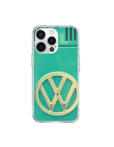 iPhone 15 Pro Max Case Groovy Van Hippie VW Blue - R Delean