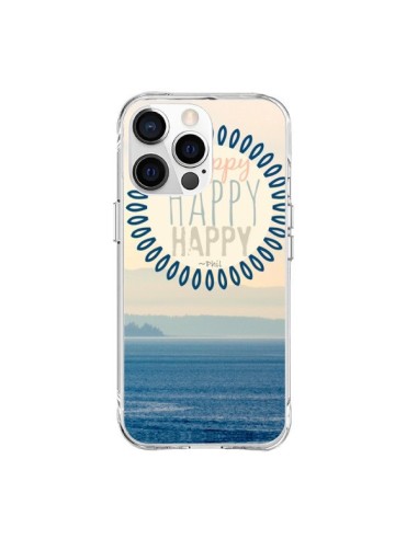 Coque iPhone 15 Pro Max Happy Day Mer Ocean Sable Plage Paysage - R Delean