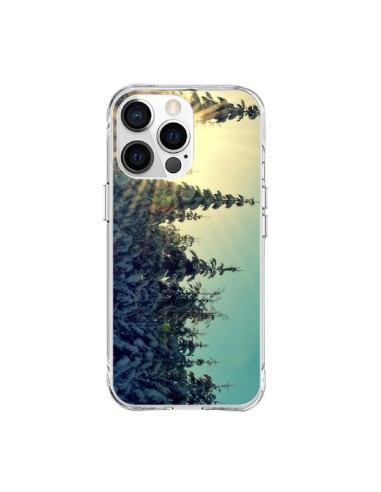 iPhone 15 Pro Max Case Landscape Winter Snow Mountains Ski Firs tree - R Delean