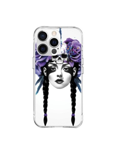 Coque iPhone 15 Pro Max Fille Fleurs Warrior - Ruben Ireland