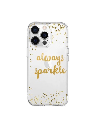 Coque iPhone 15 Pro Max Always Sparkle, Brille Toujours Transparente - Sylvia Cook