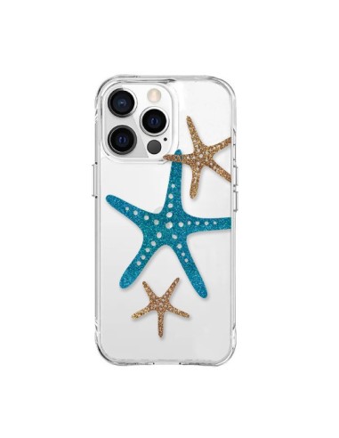 Coque iPhone 15 Pro Max Etoile de Mer Starfish Transparente - Sylvia Cook