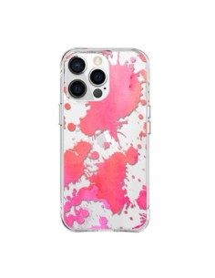 iPhone 15 Pro Max Case Splash Colorful Pink Orange Clear...